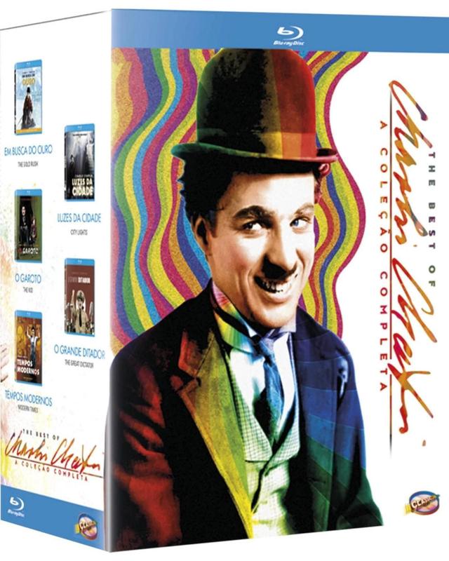 Box Blu-Ray Coleção Charlie Chaplin The Best Of - 5 Filmes